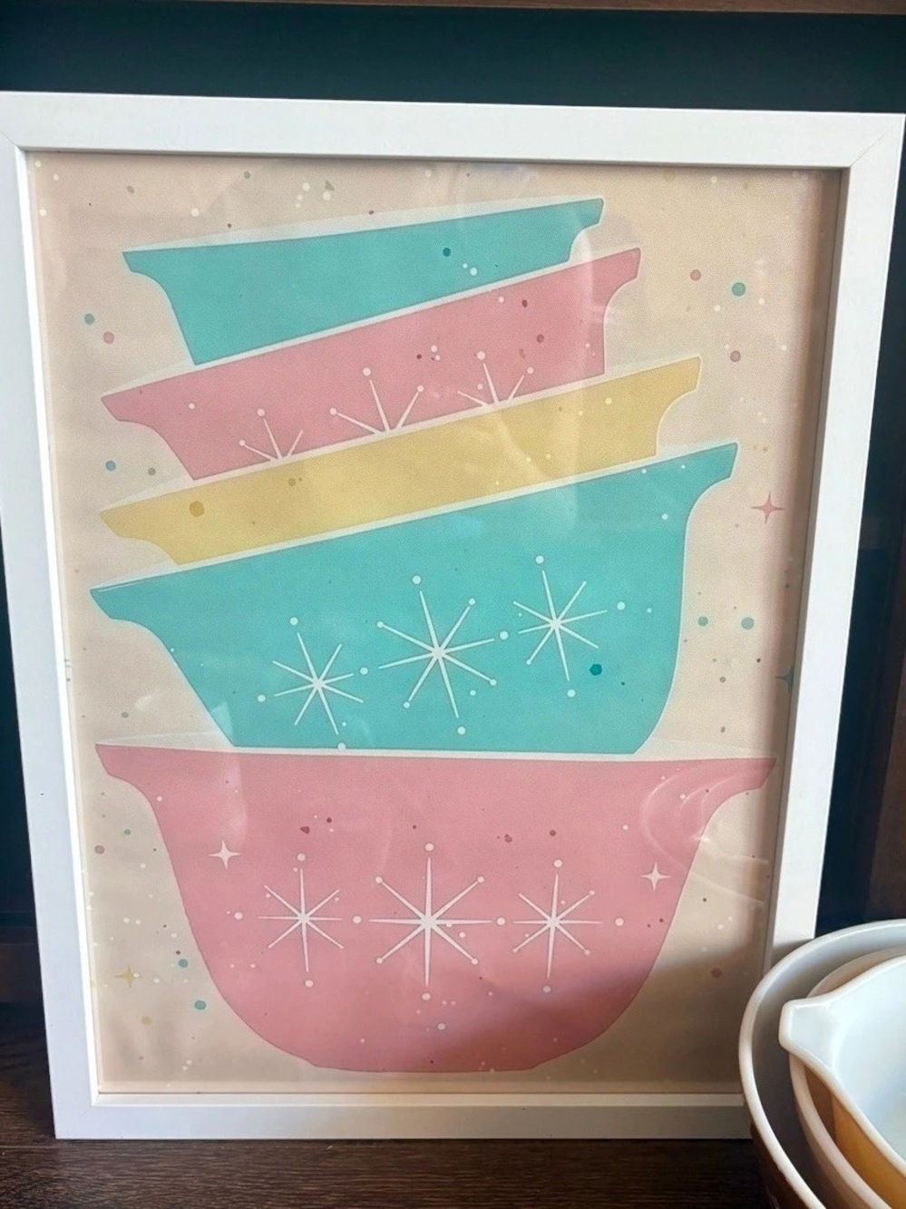 Mid-Century Kitchen Canister Framed Art